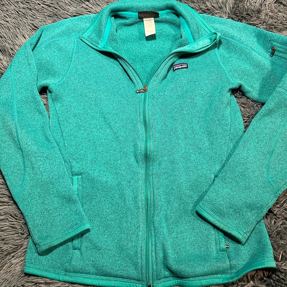 Patagonia Women’s Better Sweater Fleece Jacket Size Medium Full Zip Green